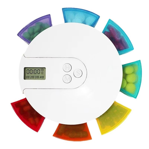 LM25063 Boîte à pilules électronique portable avec rappel de minuterie, distributeur de rangement pratique à utiliser - Product Image 1