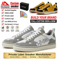 Sneakers personnalisées pour hommes en daim, style streetwear décontracté, fabrication directe d'usine OEM ODM, logo personnalisé, faible MOQ