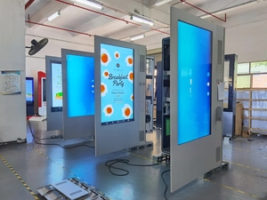 65inch LCD kỹ thuật số biển quảng cáo ngoài trời đứng tầng thường vụ tiếp thị quảng cáo media player - Product Image 5