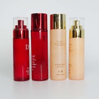 Emballage de luxe pour soins de la peau, ensemble jaune nude doré, emballage pour soins de la peau, flacon et pot cosmétiques