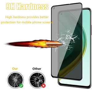 Sans huile résistant aux rayures Anti cassé téléphones portables trempé Protection complète <span class=keywords><strong>Film</strong></span> de confidentialité protecteur d'écran en verre pour Redmi K30S - Product Image 3
