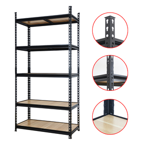 Estantería de Almacenamiento de 5 Niveles sin Pernos, Estante Metálico Resistente para Garaje, Almacén Industrial - Product Image 1