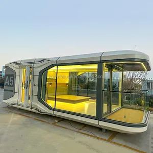 China Prefabricated High Quality Capsule House Movable Small Smart Hotel Mobile Tiny Home