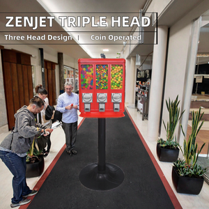 Distributeur automatique de chewing-gum et de bonbons à monnayeur à trois têtes ZENJET - Product Image 2