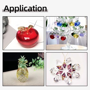 Ornement en cristal dichroïque changeant de couleur, fusion de couleurs <span class=keywords><strong>CMY</strong></span>, artisanat en verre pour la décoration de la maison, accessoire de photographie, cadeau créatif - Product Image 6