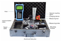 Pengukur kecepatan aliran Digital portabel, pengukur aliran Digital, Gas metana, roda dayung Diesel, air, ultrasonik