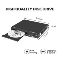 Lecteur DVD/CD Super Mini d'origine, toutes régions libres, avec télécommande, pour la maison