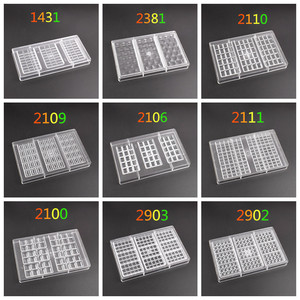 CT04 ferramentas de decoração do bolo Policarbonato Moldes Chocolate Semi esfera 3D redemoinho Chocolate Bar Mold Plastic bolo fornecedores Bandeja - Product Image 2