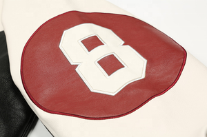 Veste en cuir artificiel à couleur bloquée pour hommes veste zippée décontractée manteau haute qualité broderie en gros veste coupe-vent - Product Image 4