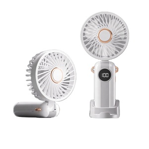 Ventilateur portable de haute qualité à prix de gros, logo personnalisé, mini ventilateur personnel <span class=keywords><strong>rechargeable</strong></span> à piles, 3 vitesses, super puissant - Product Image 1