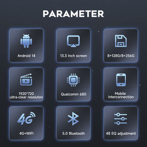 Sistema Multimediale GPS Radio <span class=keywords><strong>DVD</strong></span> con Schermo da 13,3 Pollici, 8 Core, Carplay, Lettore Audio Touch, <span class=keywords><strong>Stereo</strong></span> Android <span class=keywords><strong>per</strong></span> Range Rover Sport Vogue - Product Image 6