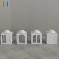 C & H Luxe Personnalisé Islam Mosquée Dôme Béton Céramique Conteneur Porte Bocal