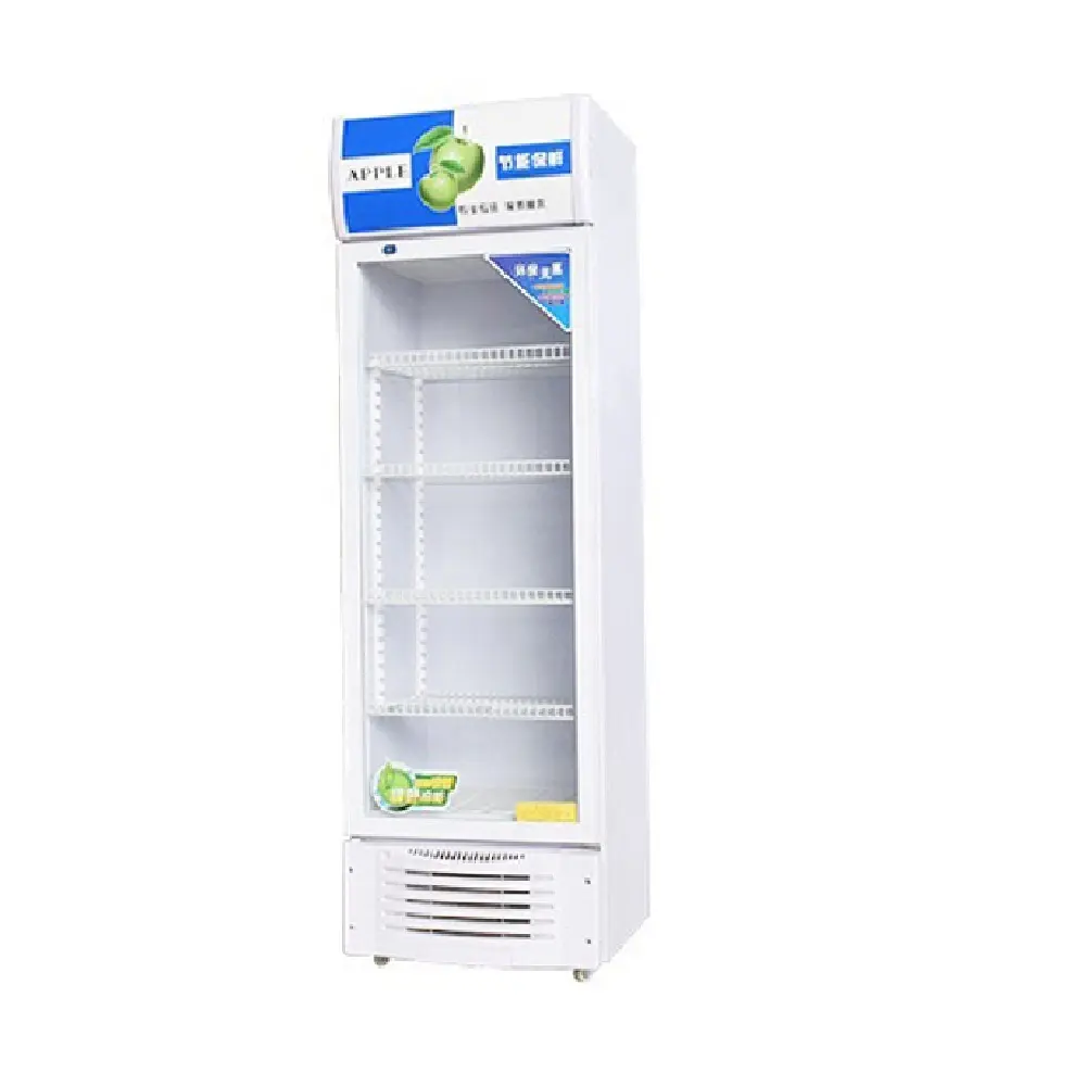 wholesale 280L white commercial OEM display beer storage supermarket fridge refrigerator