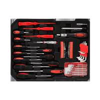 Ensemble d'outils professionnels Steeltreks 187 pièces en chrome vanadium avec levier à roue, finition miroir mate, en coffret aluminium, fabrication allemande