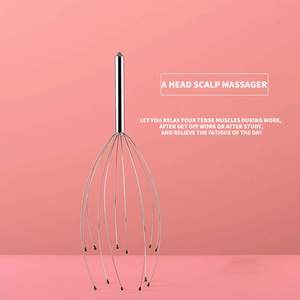 12 <span class=keywords><strong>Finger</strong></span> Kopfhaut Stress Entspannen Sie Haarwuchs und Stress abbau Kopfhaut bürste Kopf <span class=keywords><strong>massage</strong></span> gerät - Product Image 1