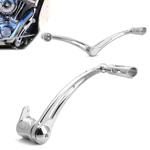 Leviers de frein et de changement de vitesse talon-orteil chromés CNC Billet Deep Edge Cut pour <span class=keywords><strong>Harley</strong></span> Road King Electra Glide Street Glide 1997-2023 - Product Image 2