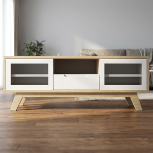 Modern Multifunctional Wood <b>TV</b> Cabinet Easy Installation Home Office Furniture Featuring Multiple Shelves <b>TV</b> <b>Stand</b> Shelf for - Product Image 3