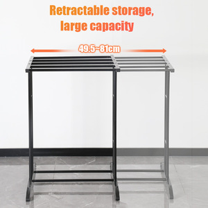 Tendedero de pie Jinsheng, rectangular, minimalista, resistente al óxido, organizador de ropa para dormitorio, balcón y uso doméstico. - Product Image 2