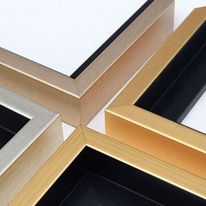 Molduras de marco flotante de pintura de foto de plástico negro Simple decorativo personalizado para enmarcar lienzo - Product Image 1