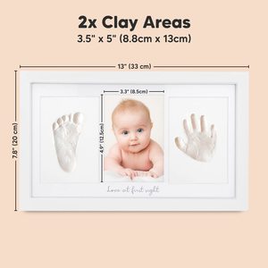 Perfect for Baby Boy Gifts and Baby <strong>Girls</strong> Gifts Baby Picture Frame Footprint Kit