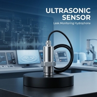 Hydromètre piézoélectrique en métal avec sonde à ondes de surface intégrée, amplificateur haute sensibilité, haute résolution 20Hz-20KHz pour l'eau