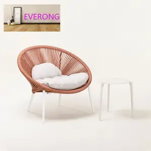 Everong Aluminio Muebles de exterior Balcón Silla Conjunto Ocio Moderno Wicke Sofá Sillas Muebles de jardín Conjunto