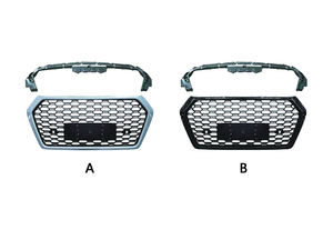 Accesorios para Automóviles, Rejilla Delantera de Estilo Panal de Abeja Negra ABS, Gran Venta, para <span class=keywords><strong>Audi</strong></span> <span class=keywords><strong>Q5</strong></span> SQ5, Mejora al Kit de Carrocería RSQ5, Kits 2018-2020 - Product Image 3