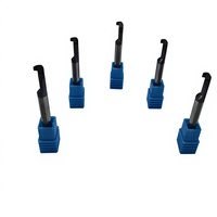 Outil de rainurage interne en carbure de tungstène de petit diamètre, mini-outil de rainurage interne en carbure monobloc, pour machines-outils CNC.
