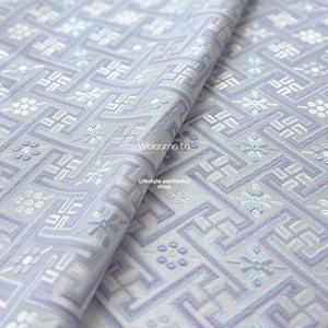 [Ni <span class=keywords><strong>Jin</strong></span> Wan <span class=keywords><strong>Zhang</strong></span>] Tessuto Jacquard Blu-Viola con Motivo Wanjie per Ragazze, Nuovo Stile Cinese, 100% Acrilico - Product Image 3