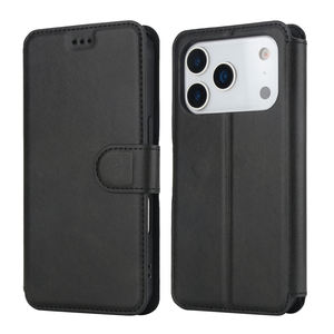 Funda de cuero PU de negocios para iPhone 16 Pro 17 Proma Flip Card Slots Folio Phone Back Cover Shell con soporte magnético - Product Image 1