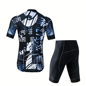 Ensemble de cyclisme personnalisé unisexe : maillot, short et système de protection personnalisables pour vélo de route et VTT, impression par sublimation - Product Image 2