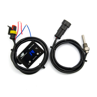 Jauge de température de l'eau bleue universelle avec capteur 1/8 NPT, affichage numérique de la température de la voiture, alarme de température (0-100 ℃ )