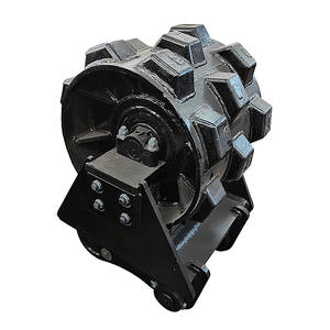 Rouleau à <span class=keywords><strong>pied</strong></span> <span class=keywords><strong>de</strong></span> <span class=keywords><strong>mouton</strong></span> pour excavatrice Yanmar Vio 80, roue <span class=keywords><strong>de</strong></span> compactage avec support <span class=keywords><strong>de</strong></span> guidage - Product Image 1