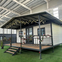 Maison conteneur pliable de 20 pieds prête à être expédiée, installation rapide, panneau sandwich modulaire avec salle de bain