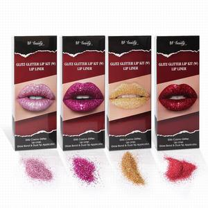 Sistema de Color rojo fresco, imprimación a prueba de agua, polvo Natural vegano, Sin crueldad, brillo de labios, cosméticos, Kit de brillo de labios, venta al por mayor - Product Image 2