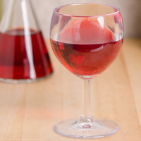 Verre à vin en plastique de qualité alimentaire 240 ml, sans BPA, incassable, pour mariage, fête, avec logo personnalisé
