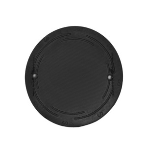 Round Bath Scrubber Black Rubber Gentle Exfoliating Tool For Body Skin Care Home Use - Product Image 5