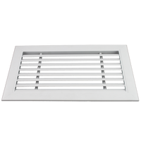 Bonne qualité décoratif en aluminium hvac courbe lames fixées renturn grille d'air