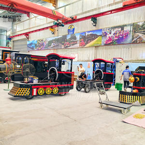 รถไฟฟ้าไร้รางสำหรับเด็กและผู้ใหญ่ 24 ที่นั่ง ราคาประหยัด หรูหรา เหมาะสำหรับสวนสนุกในร่ม ขาย - Product Image 4