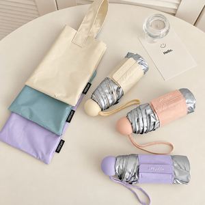 Sombrilla Plegable de Titanio Plateado, Protección UV, Resistente a la Lluvia, Compacta, Portátil, para Viajes al Aire Libre, Duradera, de Doble Uso, para Todo Tipo de Clima - Product Image 4