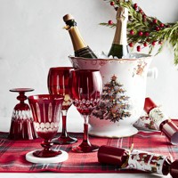 Verres à vin de luxe style vintage, gravés à la main, verres à vin de couleur rouge personnalisés, gravés de bijoux, gobelets à eau