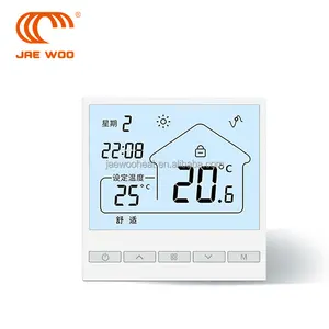 Yerden isıtmalı termostat büyük renkli dokunmatik ekran WIFI bağlantısı (zemin ve hava algılama termostatı)