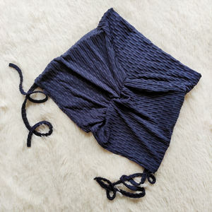 Summer Cycling Biker Women High Waist Drawstring Sports Shorts Breathable Butt Crack Push up Short Legging <b>Tights</b> - Product Image 6