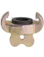 Raccord de tuyau d'air jaune 1/4''-2'' Type européen femelle-mâle à griffes en laiton moulé surface lisse Marque ET