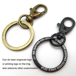 OEM Logo Grabado Gancho Y Lazo Correa Metal Motel Llavero Lazo Metálico - Product Image 6