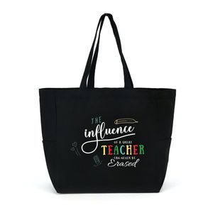 Sac fourre-tout en toile personnalisé, marché en ligne, sac fourre-tout en coton recyclable, sac en toile uni vierge - Product Image 2