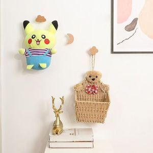 Rắn Gỗ Sao Trăng Tường Móc Đấm Miễn Phí Đơn Giản Trong Nhà Hoa Đám Mây Cho Áo Khoác Quần Áo Khăn Kích Thước Nhỏ Móc - Product Image 3