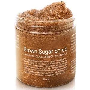 Custom 10 oz Exfoliating Salt Scrub Brown Sugar Moisturizing Sweet Body Oil Scrub