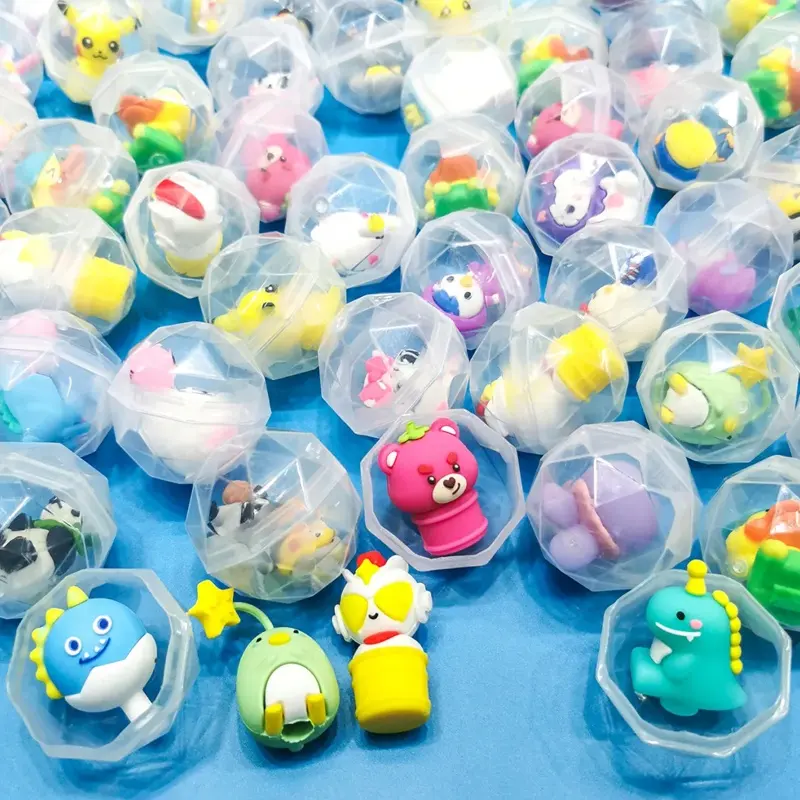 45 كبسولة بلاستيكية على شكل ماس ألعاب صغيرة الحجم كبسولة دمية مفاجئة لآلة غاشافون لعبة هدايا للأطفال