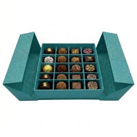 Scatole rigide a conchiglia con rivestimento in spugna e stampa a scomparsa, scatole regalo in cartone per praline, cioccolatini e caramelle.